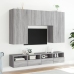 Mueble de pared TV madera de ingeniería Sonoma gris 80x30x30 cm