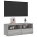 Mueble de pared TV madera de ingeniería Sonoma gris 80x30x30 cm