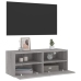 Mueble de pared TV madera de ingeniería Sonoma gris 80x30x30 cm