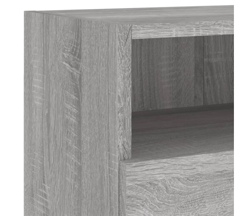 Muebles de pared para TV 2 uds madera gris Sonoma 80x30x30 cm