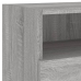 Muebles de pared para TV 2 uds madera gris Sonoma 80x30x30 cm