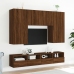 Muebles de pared para TV 2 uds madera roble marrón 80x30x30 cm