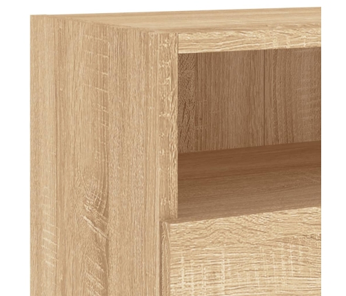 Muebles de pared para TV 2 uds madera roble Sonoma 100x30x30 cm