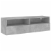 Mueble de pared TV madera ingeniería gris hormigón 100x30x30 cm