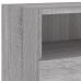 Muebles de pared para TV 2 uds madera gris Sonoma 100x30x30 cm