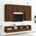 Mueble de pared TV madera ingeniería marrón roble 100x30x30 cm