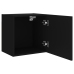 Muebles TV de pared 2 uds madera ingeniería negro 40,5x30x40 cm