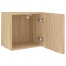 Mueble TV de pared madera ingeniería roble Sonoma 40,5x30x40 cm