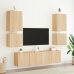 vidaXL Muebles de TV de pared 2 uds madera roble Sonoma 40,5x30x40 cm