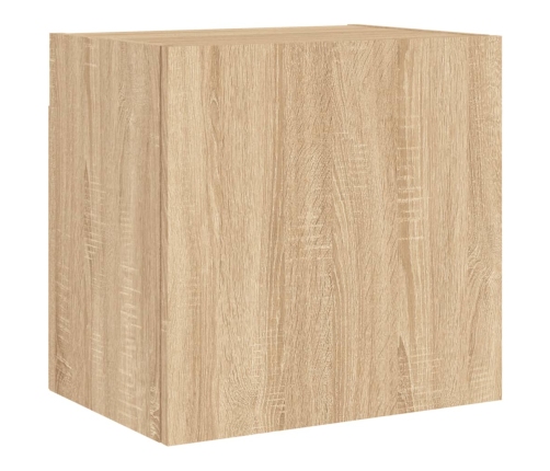 vidaXL Muebles de TV de pared 2 uds madera roble Sonoma 40,5x30x40 cm