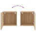 vidaXL Muebles de TV de pared 2 uds madera roble Sonoma 40,5x30x40 cm