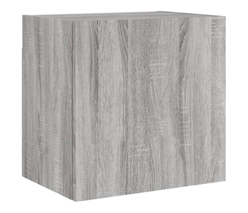 Mueble TV de pared madera ingeniería gris Sonoma 40,5x30x40 cm