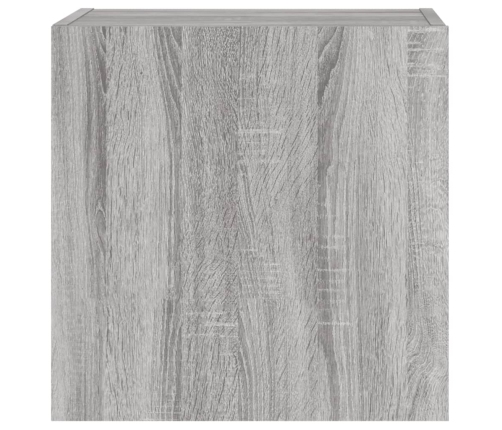 Mueble TV de pared madera ingeniería gris Sonoma 40,5x30x40 cm