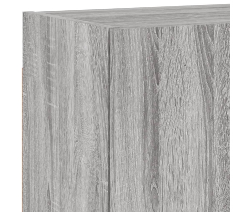 Mueble TV de pared madera ingeniería gris Sonoma 40,5x30x40 cm