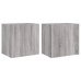 Muebles de TV de pared 2 uds madera gris Sonoma 40,5x30x40 cm