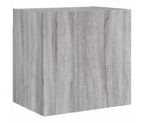 Muebles de TV de pared 2 uds madera gris Sonoma 40,5x30x40 cm