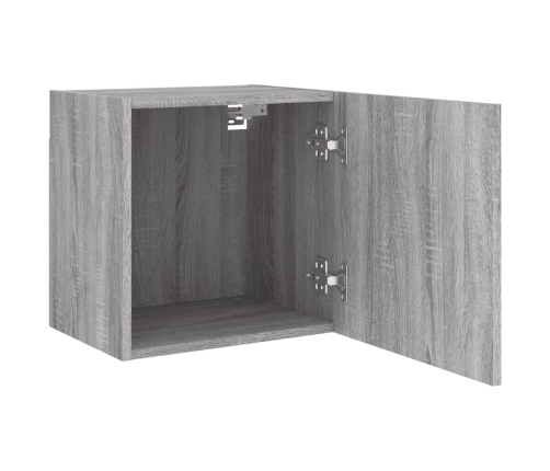 Muebles de TV de pared 2 uds madera gris Sonoma 40,5x30x40 cm