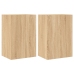 vidaXL Muebles de TV de pared 2 uds madera roble Sonoma 40,5x30x60 cm