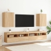 vidaXL Muebles de TV de pared 2 uds madera roble Sonoma 40,5x30x60 cm