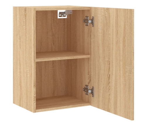 vidaXL Muebles de TV de pared 2 uds madera roble Sonoma 40,5x30x60 cm