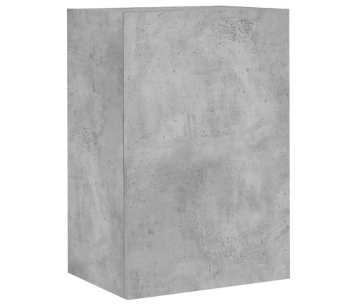 vidaXL Muebles de TV de pared 2 uds madera gris hormigón 40,5x30x60 cm