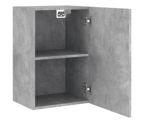 vidaXL Muebles de TV de pared 2 uds madera gris hormigón 40,5x30x60 cm