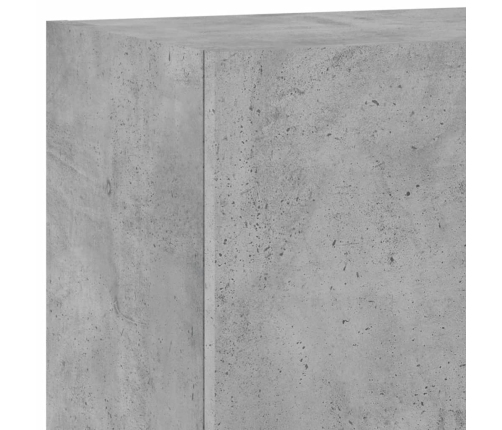 vidaXL Muebles de TV de pared 2 uds madera gris hormigón 40,5x30x60 cm