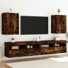 Muebles de TV de pared 2 uds madera roble ahumado 40,5x30x60 cm