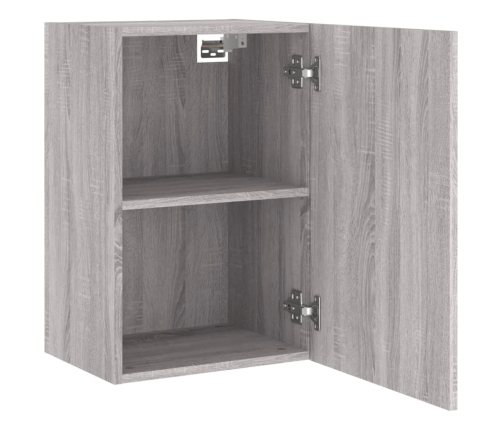 Mueble TV de pared madera ingeniería gris Sonoma 40,5x30x60 cm