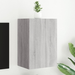 Mueble TV de pared madera ingeniería gris Sonoma 40,5x30x60 cm