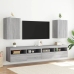 Muebles de TV de pared 2 uds madera gris Sonoma 40,5x30x60 cm