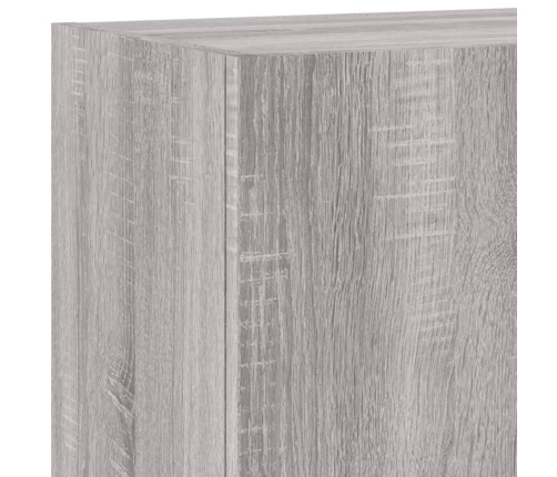 Muebles de TV de pared 2 uds madera gris Sonoma 40,5x30x60 cm