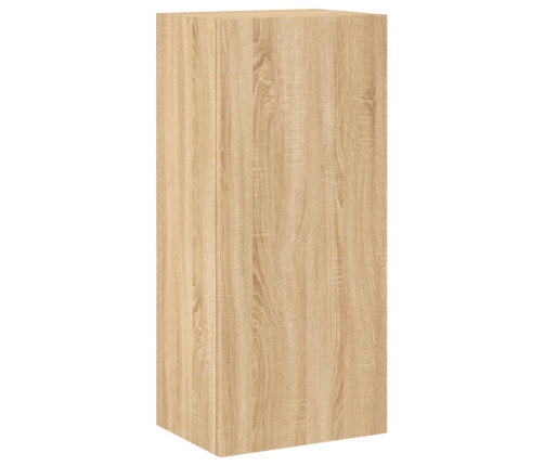 Mueble TV de pared madera ingeniería roble Sonoma 40,5x30x90 cm