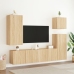 Mueble TV de pared madera ingeniería roble Sonoma 40,5x30x90 cm