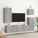 vidaXL Mueble TV de pared madera ingeniería gris Sonoma 40,5x30x90 cm