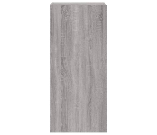 vidaXL Mueble TV de pared madera ingeniería gris Sonoma 40,5x30x90 cm