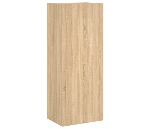 Mueble TV de pared madera ingeniería roble Sonoma 40,5x30x102cm