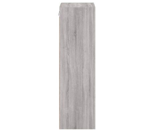 vidaXL Mueble TV de pared madera ingeniería gris Sonoma 40,5x30x102 cm