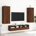 Mueble de TV de pared madera marrón roble 40,5x30x102 cm