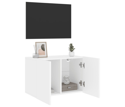 Mueble para TV de pared blanco 60x30x41 cm