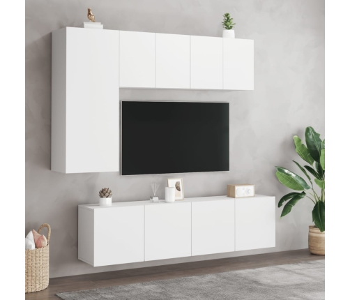 Mueble para TV de pared blanco 60x30x41 cm