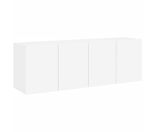 Muebles para TV de pared 2 unidades blanco 60x30x41 cm