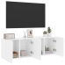 Muebles para TV de pared 2 unidades blanco 60x30x41 cm