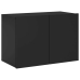 Mueble para TV de pared negro 60x30x41 cm