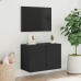 Mueble para TV de pared negro 60x30x41 cm