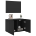 Mueble para TV de pared negro 60x30x41 cm