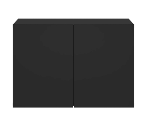 Mueble para TV de pared negro 60x30x41 cm