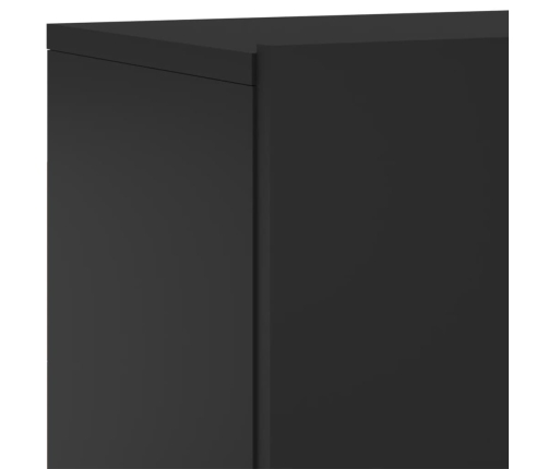 Mueble para TV de pared negro 60x30x41 cm