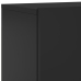 Mueble para TV de pared negro 60x30x41 cm