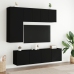 Mueble para TV de pared negro 60x30x41 cm